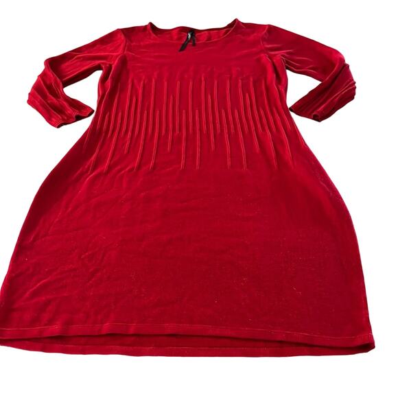 Marc New York  Red Sweater Dress Woman's Size XL Knee Length Holiday Office - Picture 5 of 10